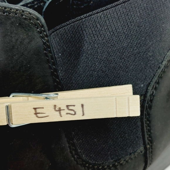 Steve Madden Rozamare Black Leather Slip On Elastic Gore Ankle Boots E451 - Picture 13 of 13